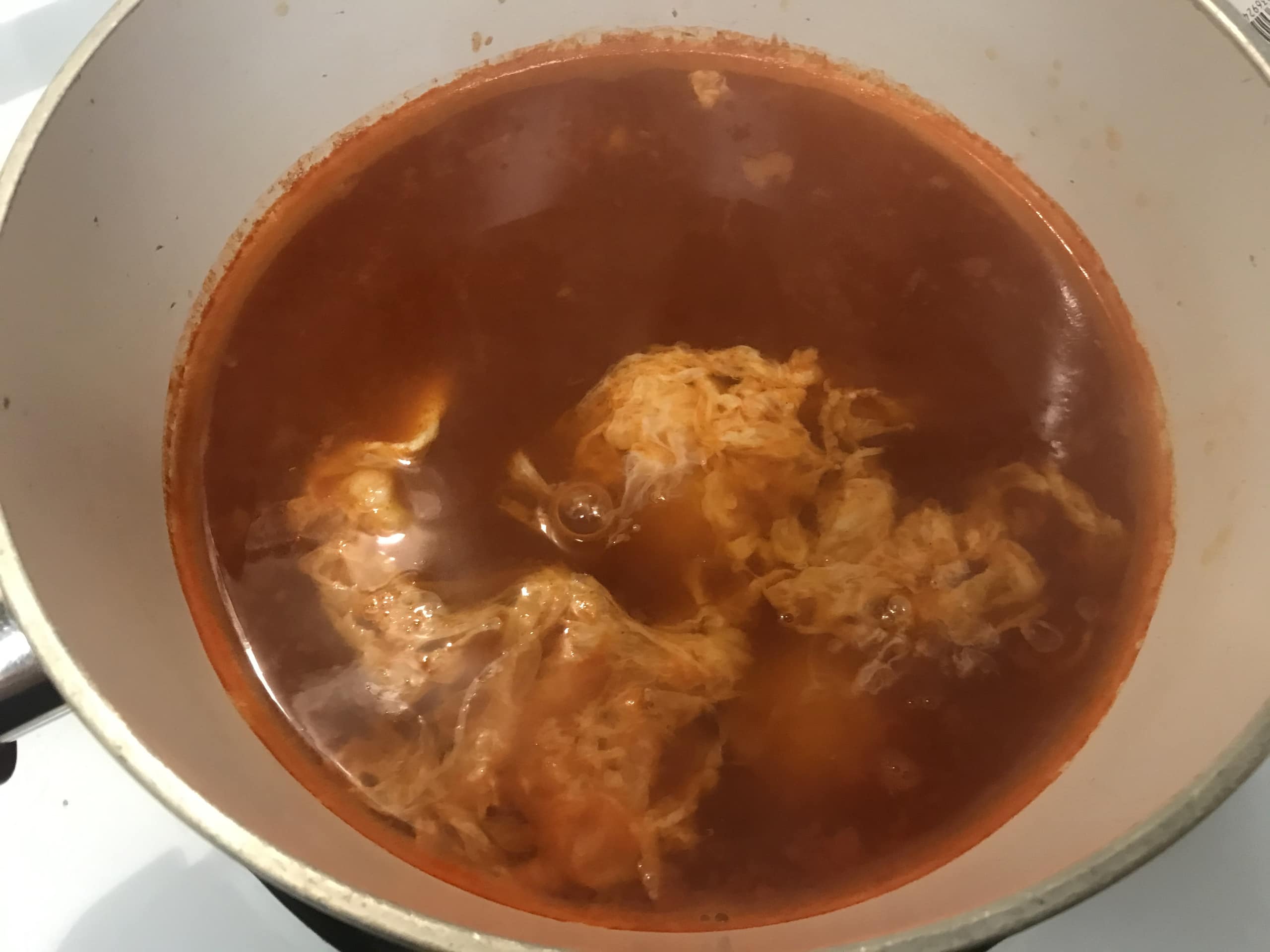 Korean Spicy Soup Noodles and Rice Cakes with Seafood S&J Menu