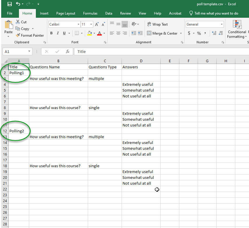 Reuse Zoom Polls in Live Online Classes Using a Canvas CSV Template