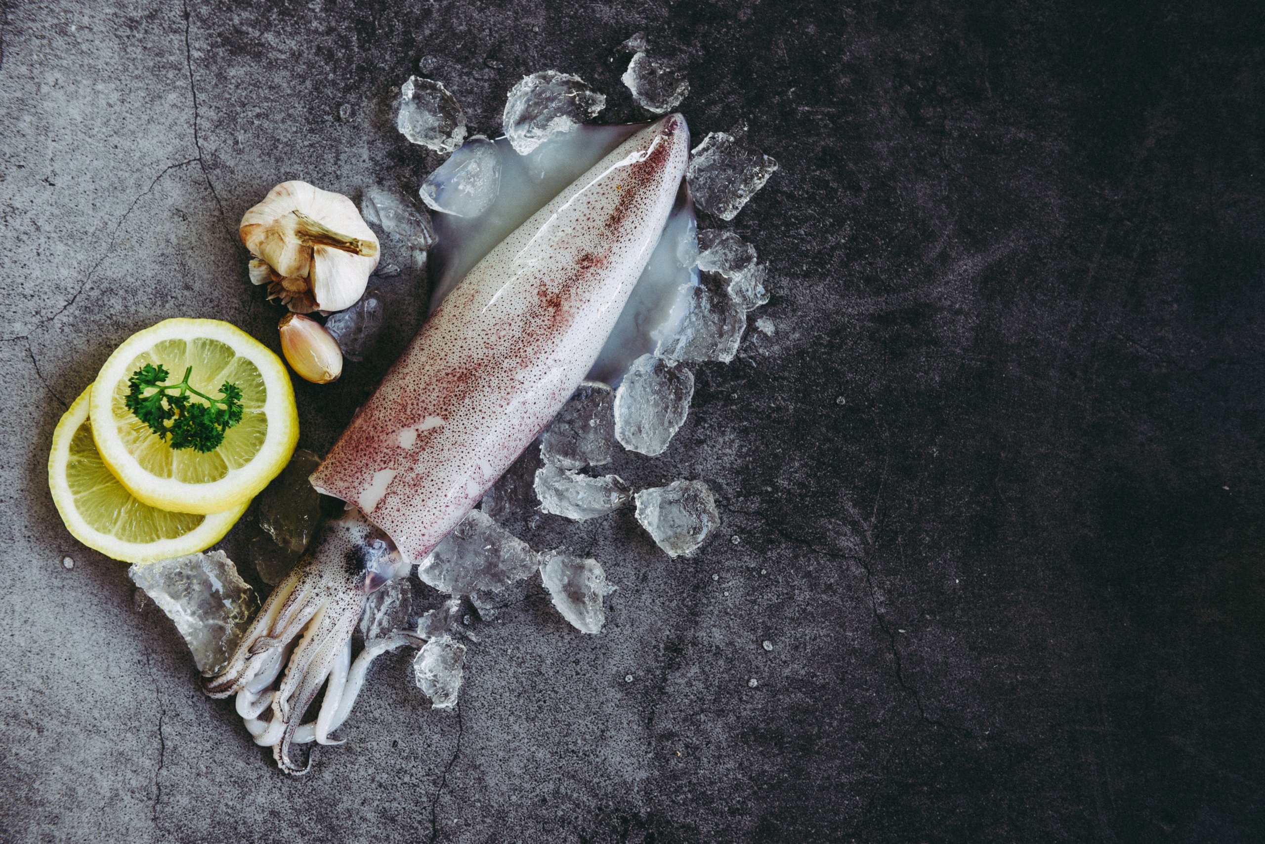 Fresh Squid, 1kg SJ Shellfish