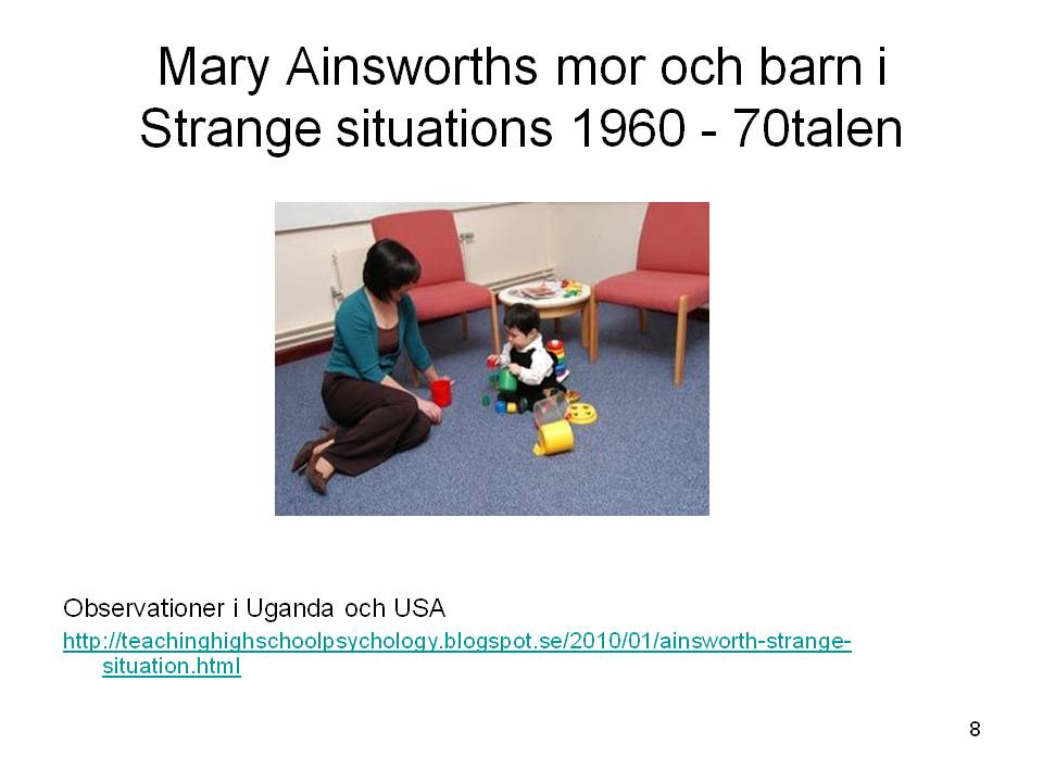 Anknytning, känsloutveckling och förskola i småbarnsåren Sjunne [ dot