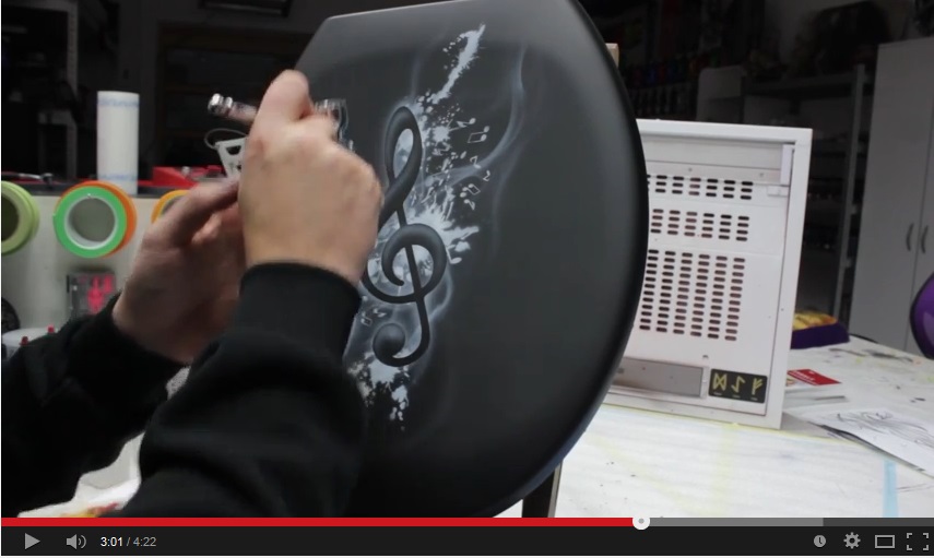 Airbrush Tutorial Videoanleitung Step by Step WCSitz / Toilet Seat