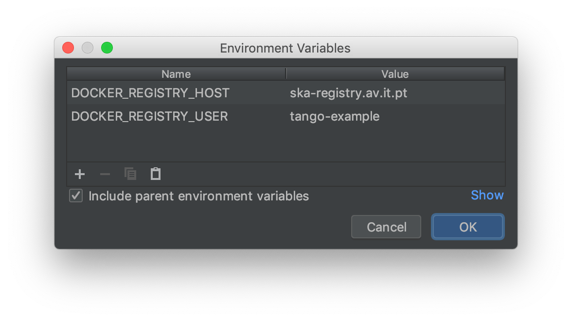 PyCharm Professional configuration — developer