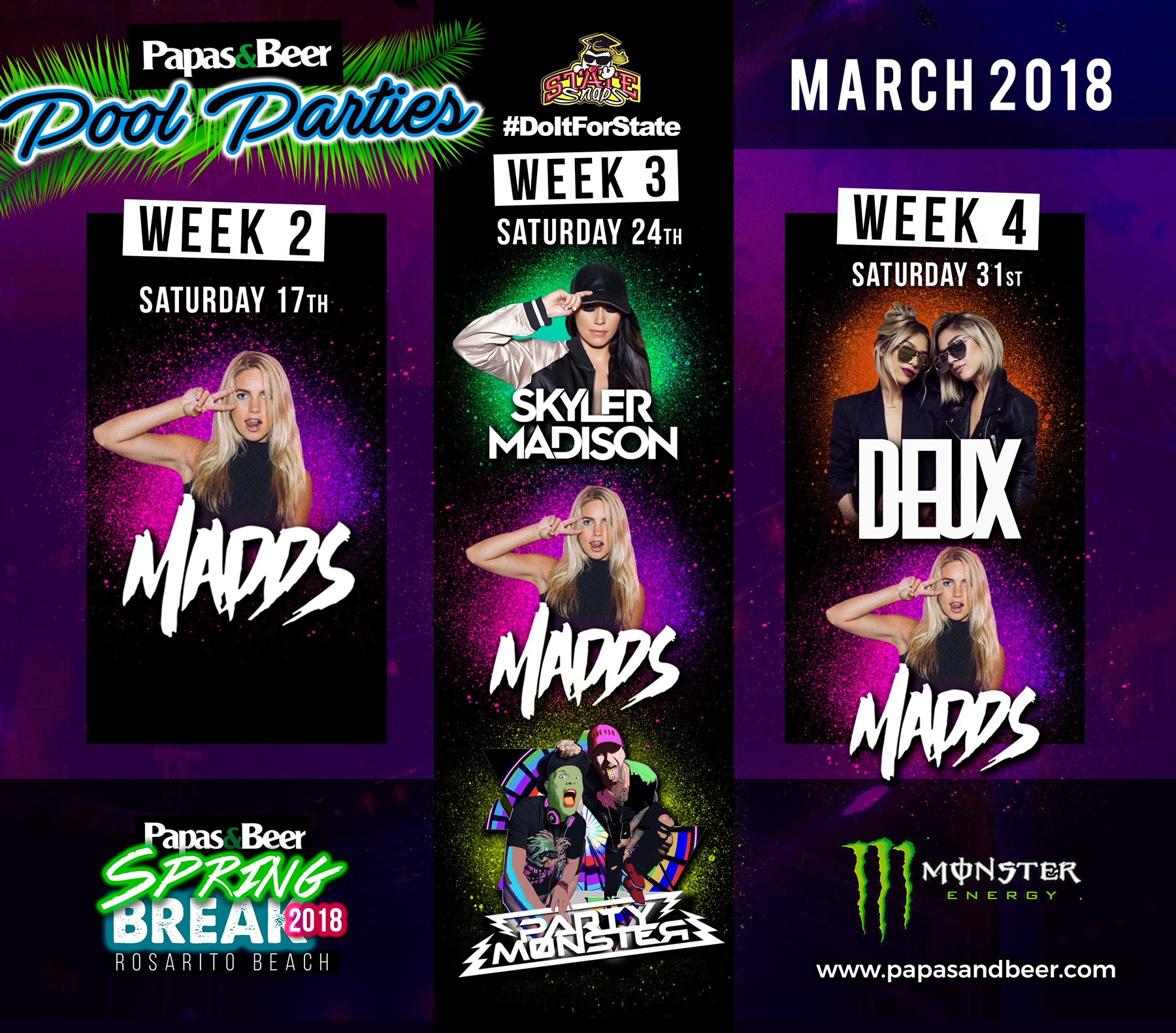 Deux at Papas and Beer SKAM