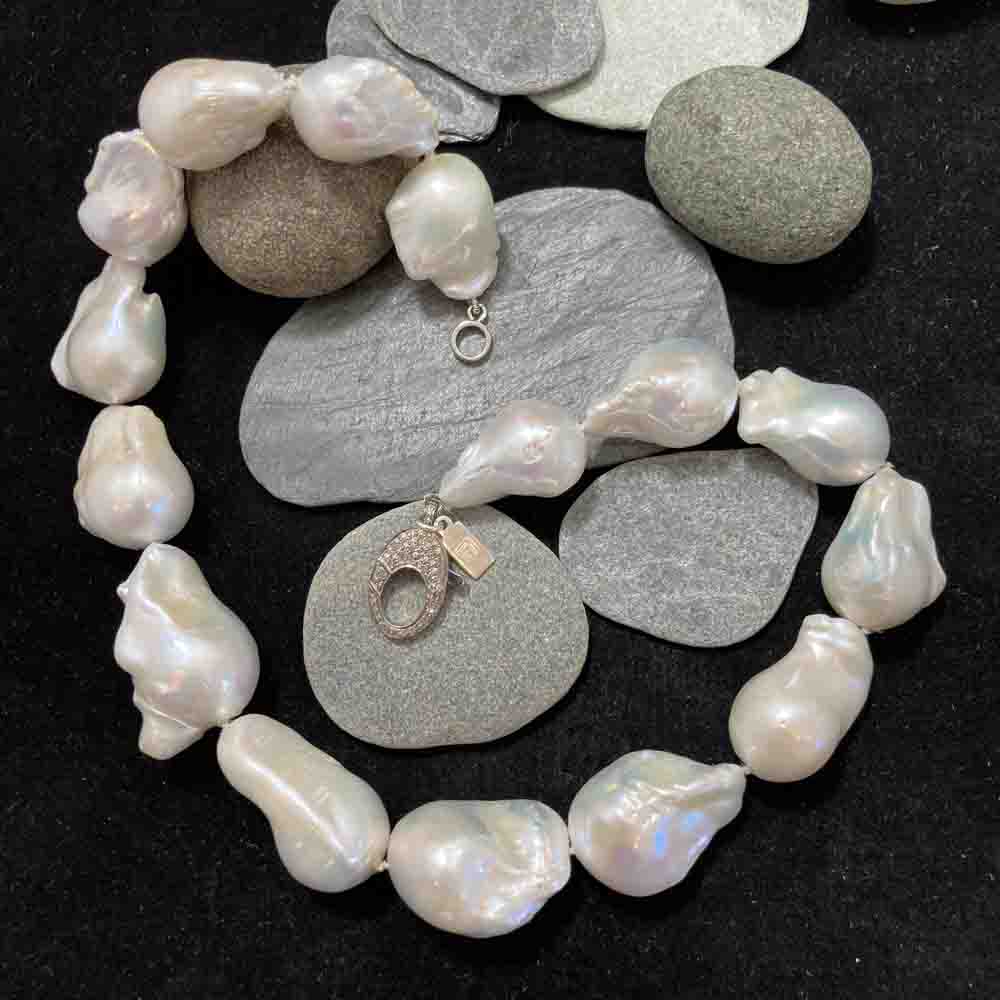Baroque Pearls and Diamond Clasp SKANDA