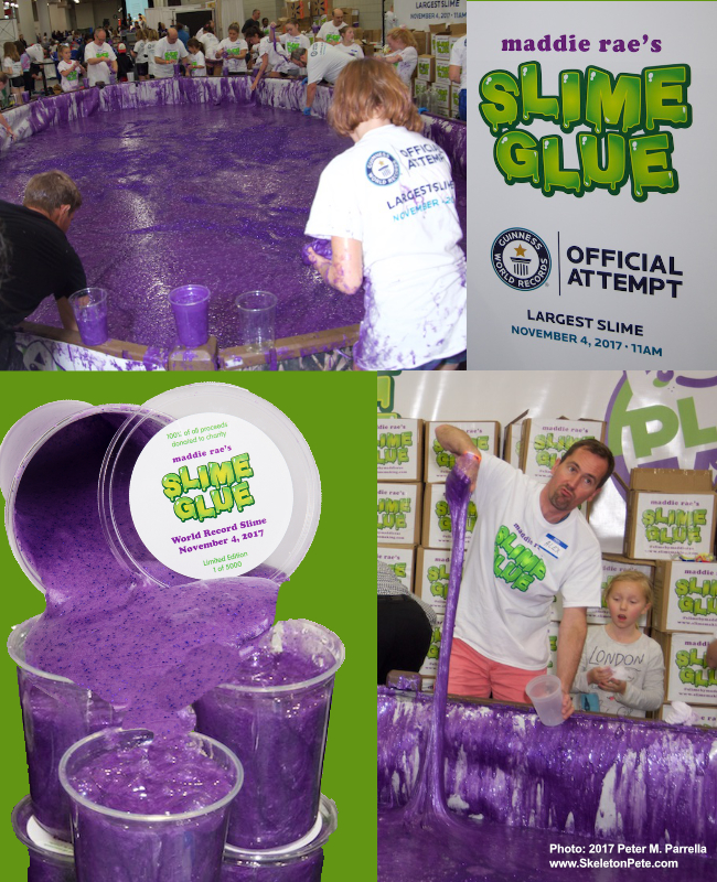 Purple People Beater Maddie Rae’s Guinness World Record Batch of Slime
