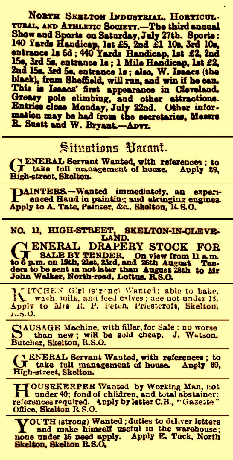 HISTORY OF SKELTON IN CLEVELAND