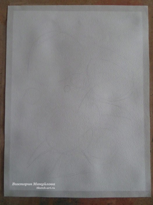 нарисовать листья пиона