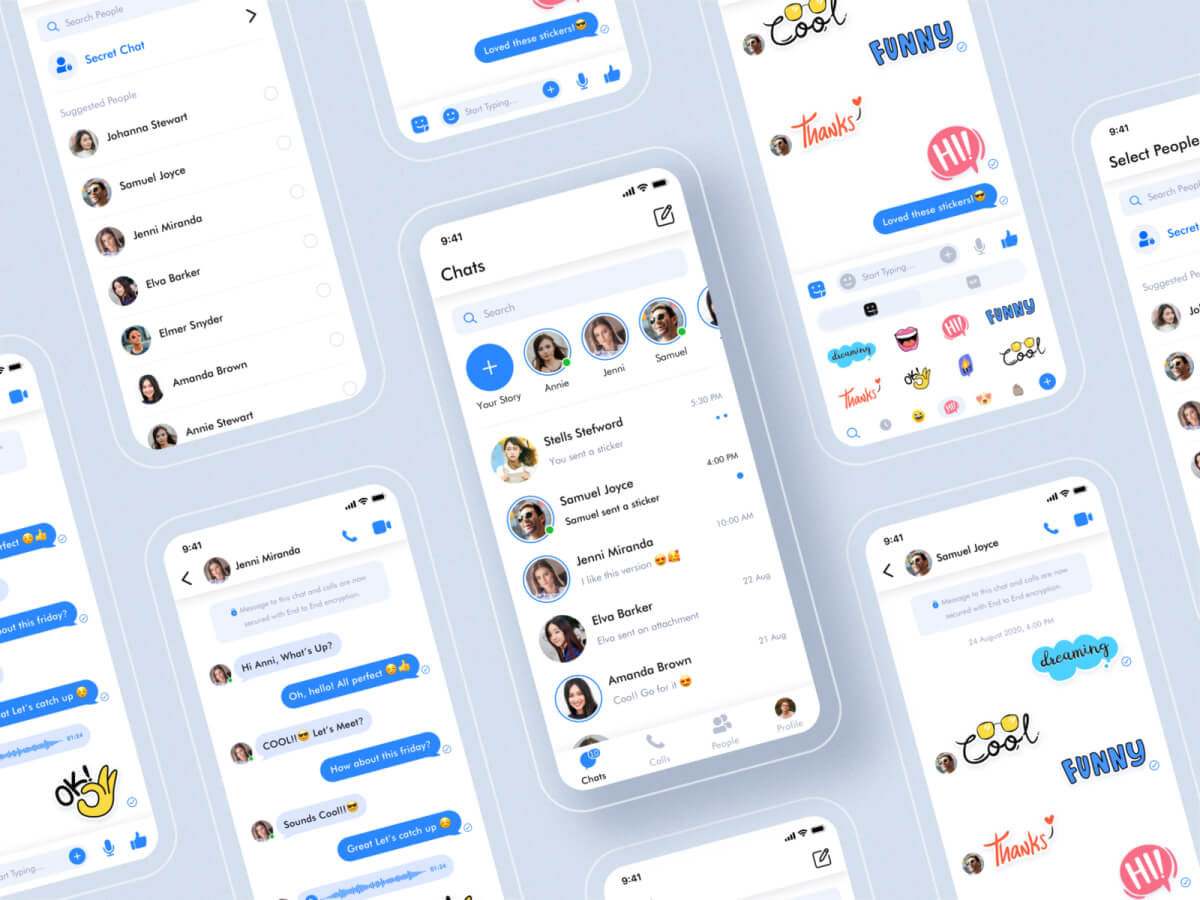 Messaging App Concept Free Sketch Resource Sketch Elements