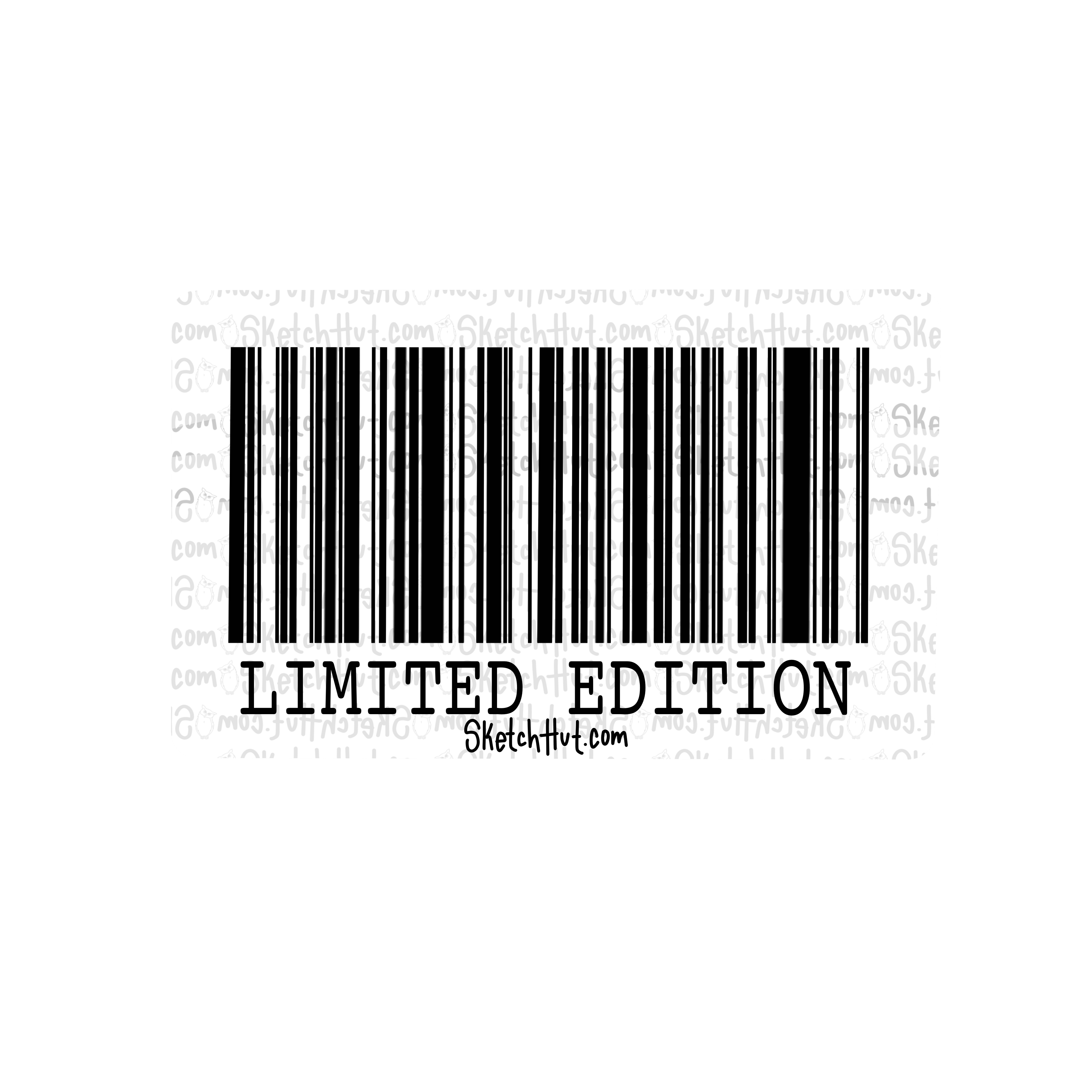 Limited Edition Barcode Sticker SketchHut