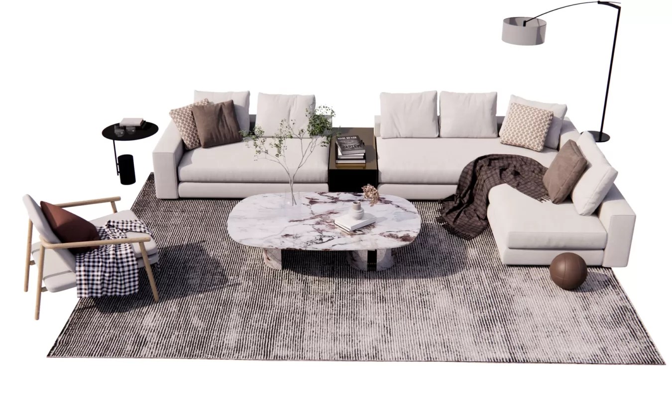 6180 Download Free Sketchup Sofa Model