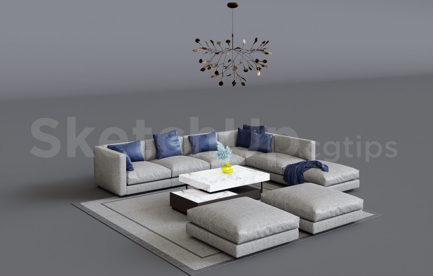 12116. Free Sketchup Sofa Model Download