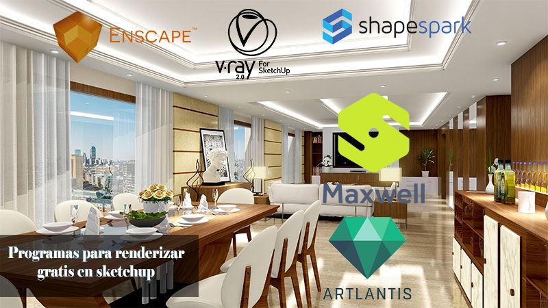 ツ Programas para renderizar gratis en SketchUp【Renders online】