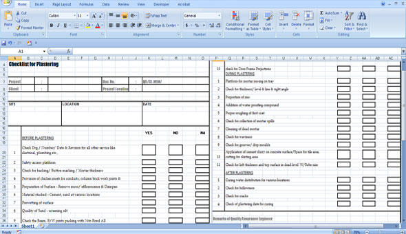 Checklist for Plastering How To Check Plastering Quality