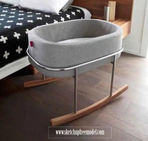 Rocking Baby Cradle Best free model Sketchup Free Models