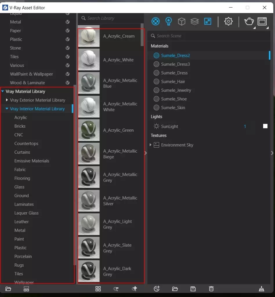How to create a Vray Material Library in Sketchup