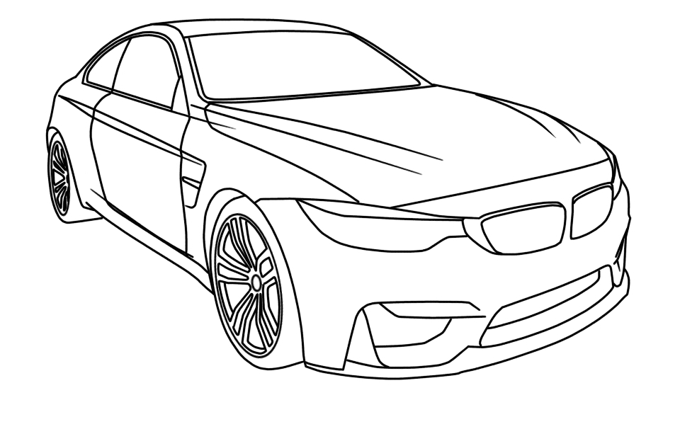 Bmw M4 Coloring Pages