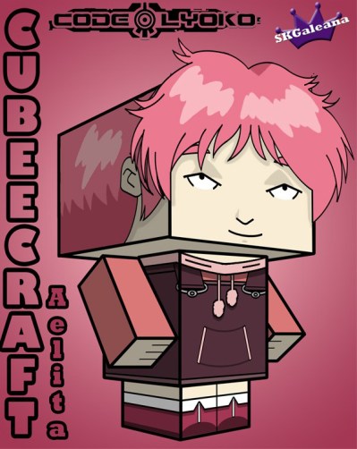 Free Cubeecraft Paper Craft Of Aelita From Code Lyoko Skgaleana