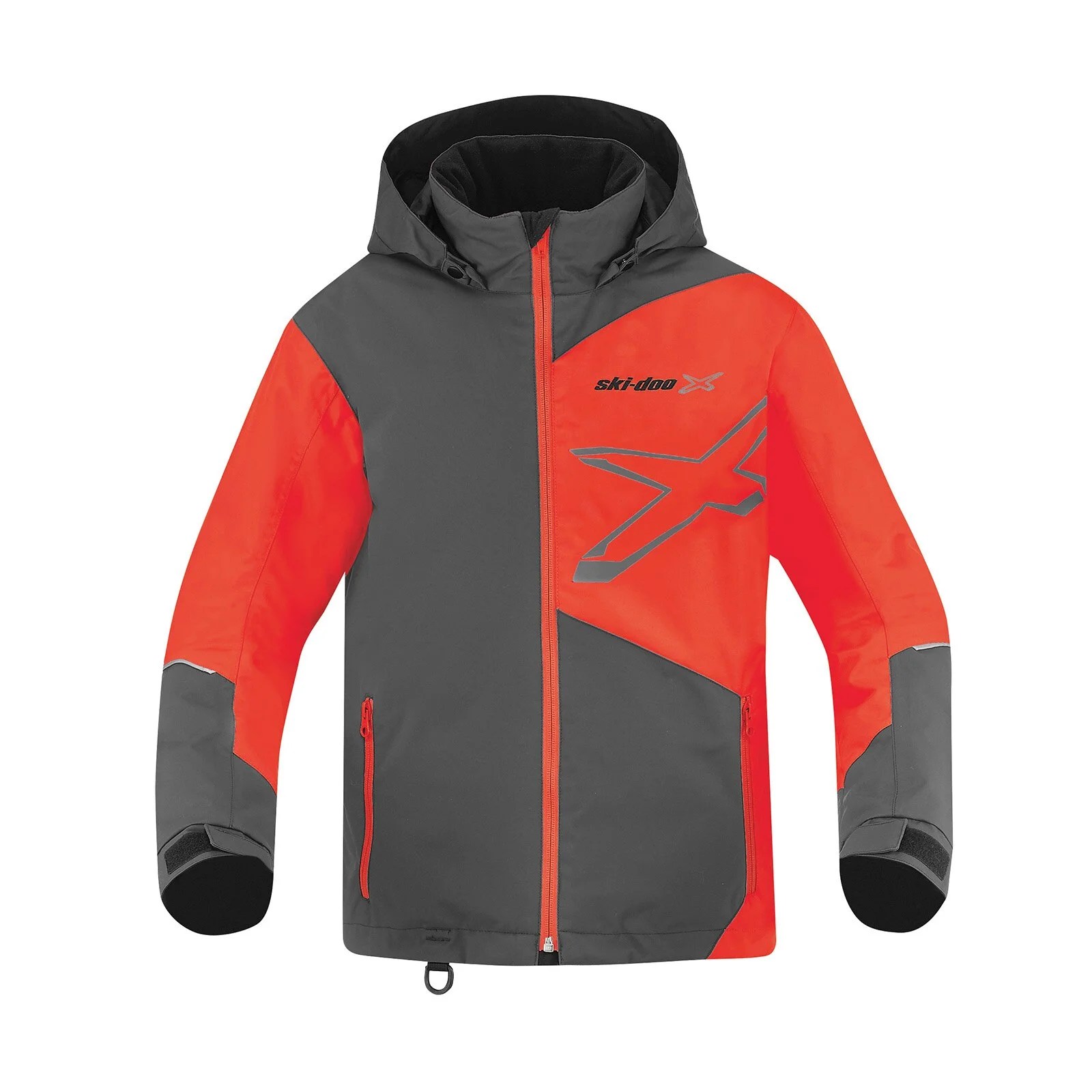 SkiDoo Teens’ XTeam Jacket Charcoal Grey