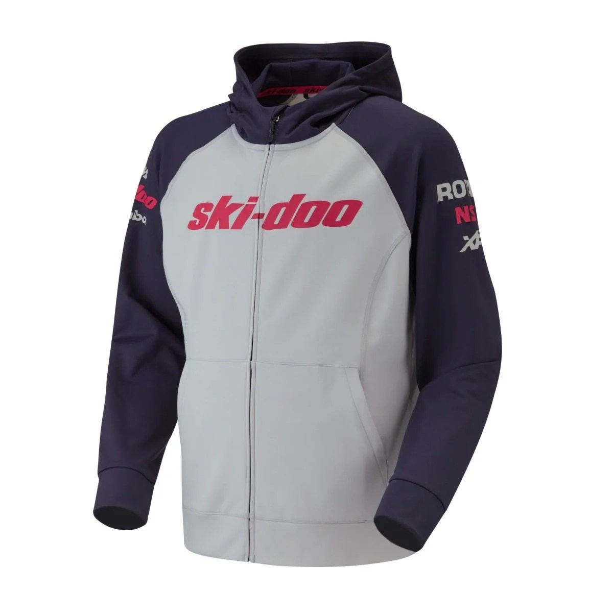 SkiDoo Men’s SnoX ZipUp Fleece Grey