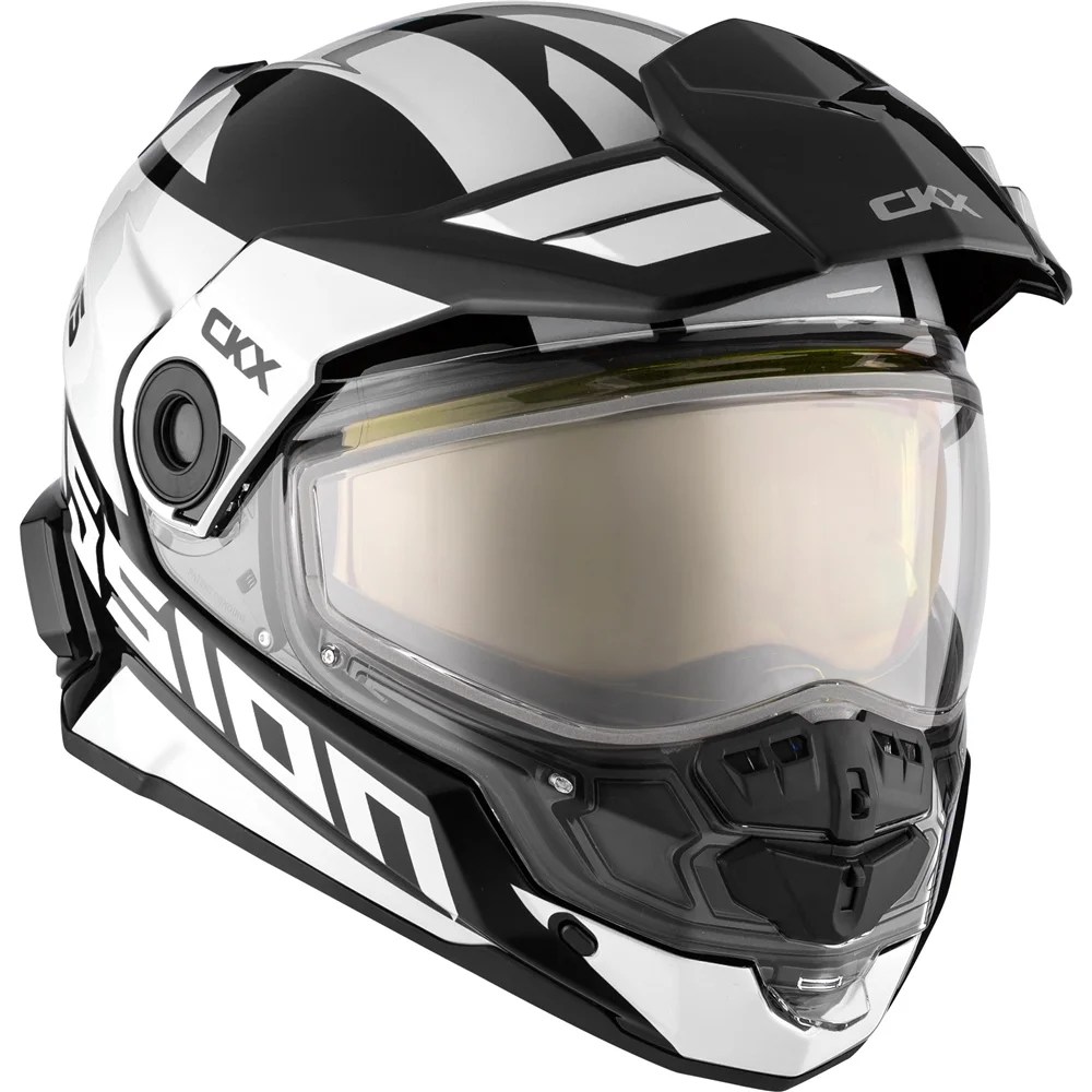 CKX Mission AMS Full Face Helmet Space White Electric Shield Ski