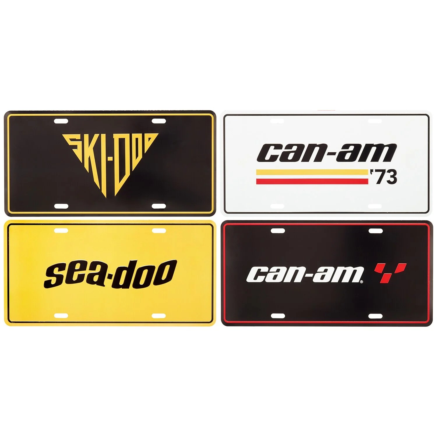 SkiDoo Heritage License Plate Clear