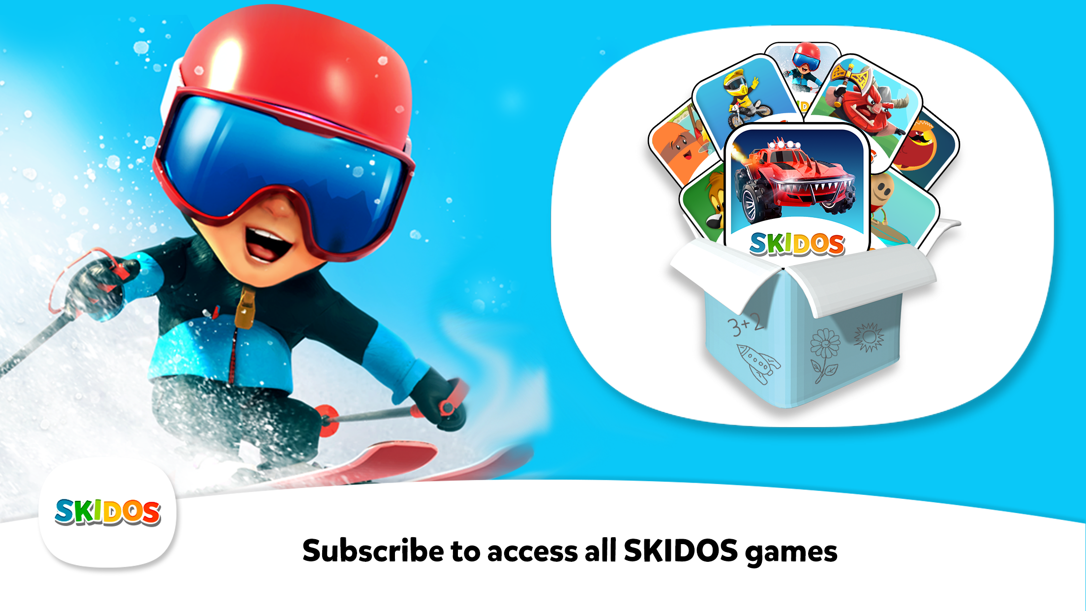 Fun Math Game with Prodigy Skiers Snow race Skidos