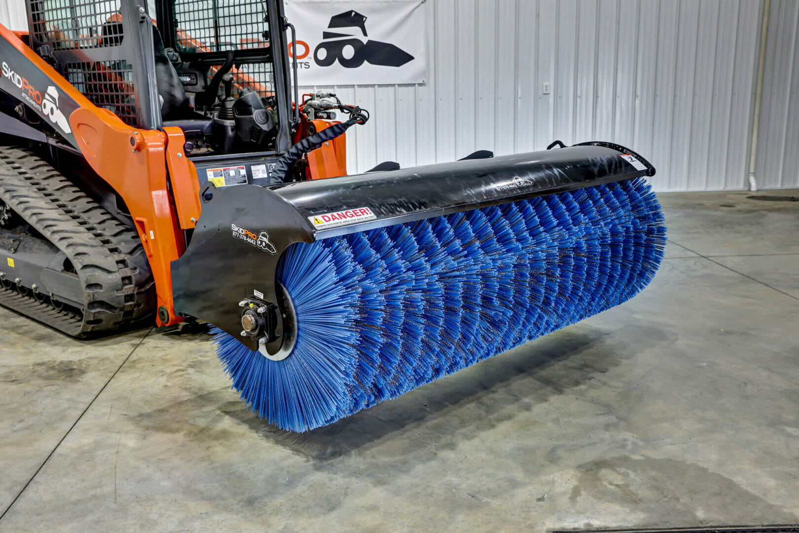 Skid Steer Angle Broom Skid Pro