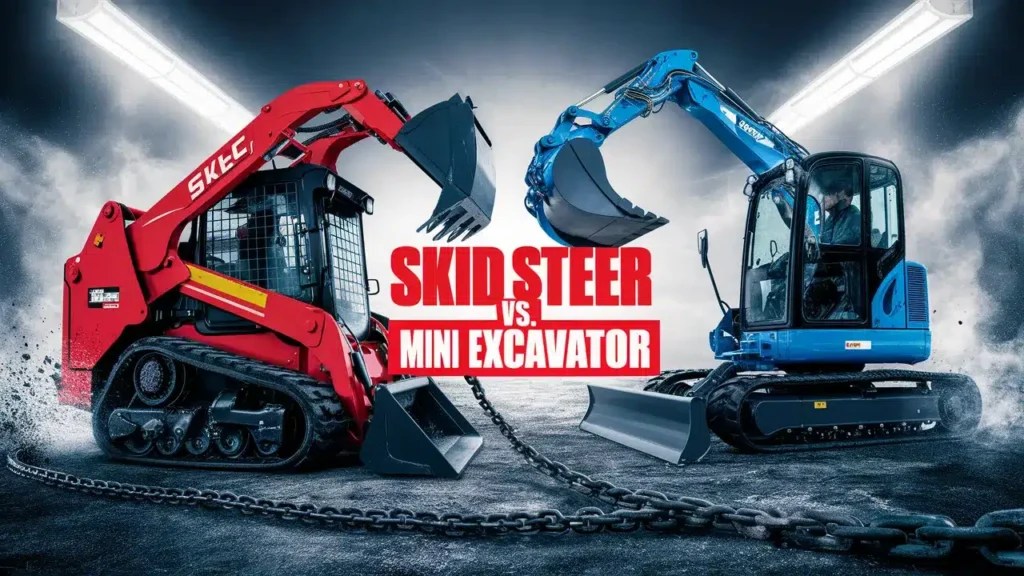 Skid Steer vs. Mini Excavator What’s the Difference? Skidsteer Loader