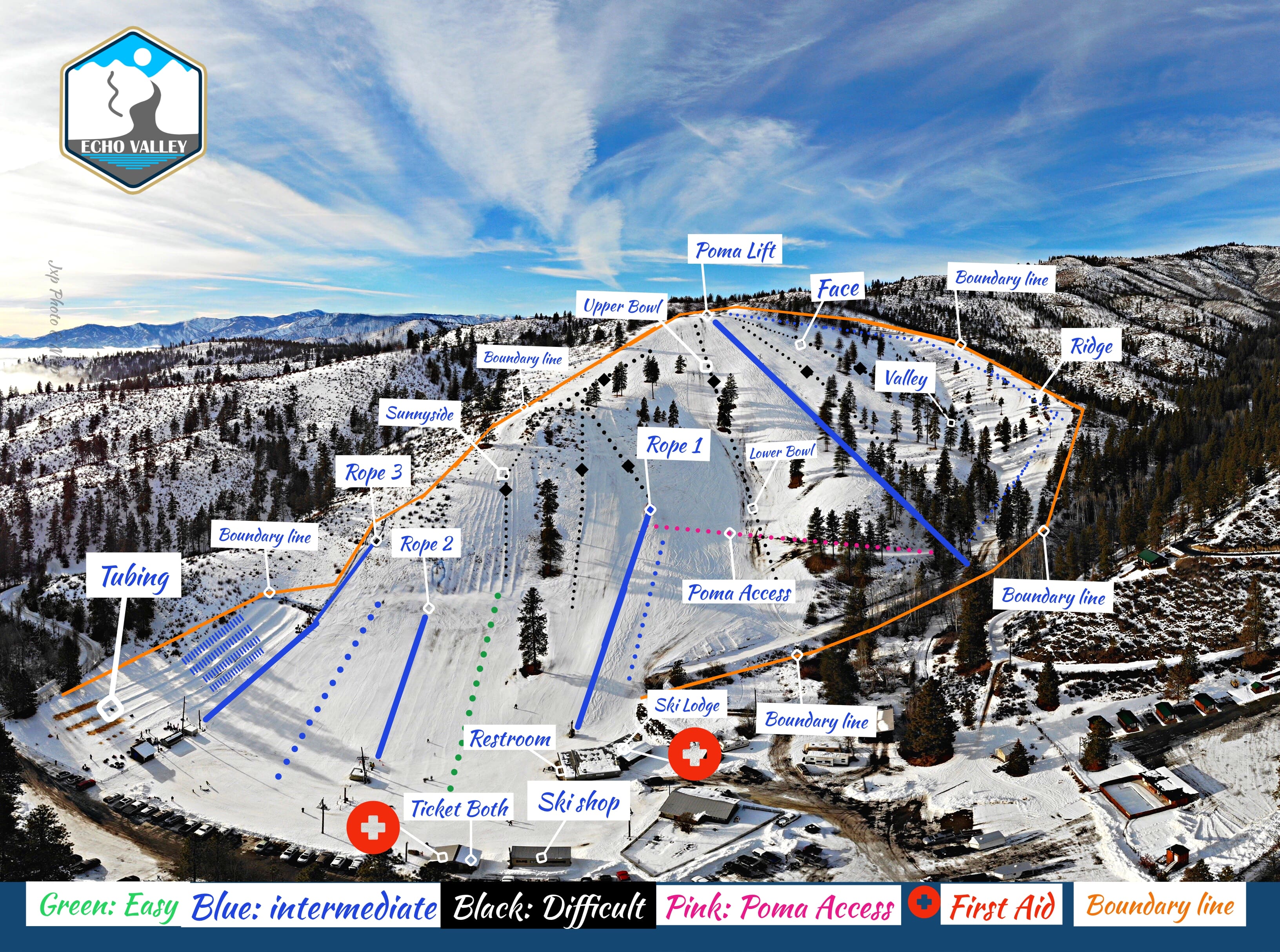 Overview Echo Valley Ski Area