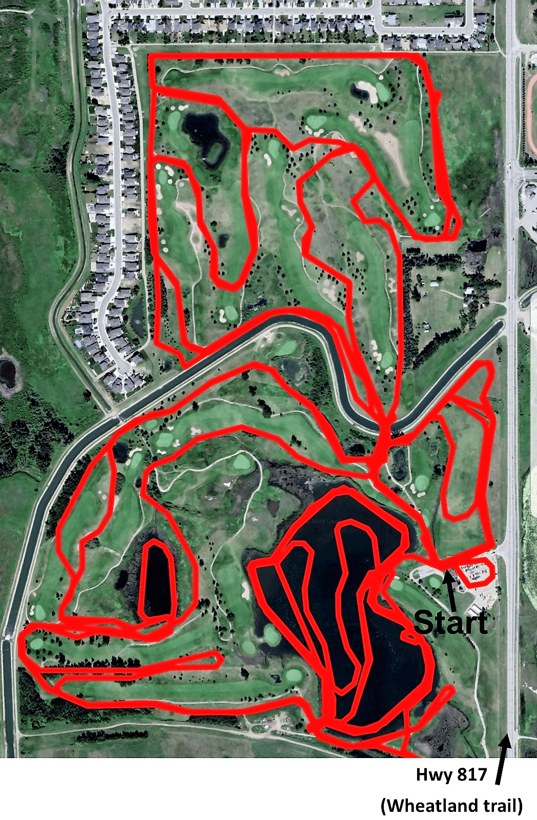 Strathmore golf course SkierBob.ca