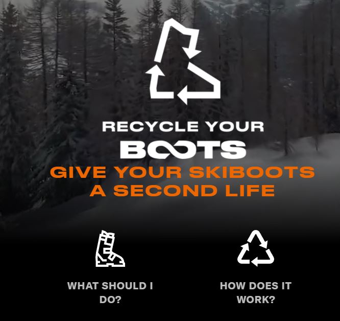 Tecnica scale up ski boot recycling project Ski Flight Free