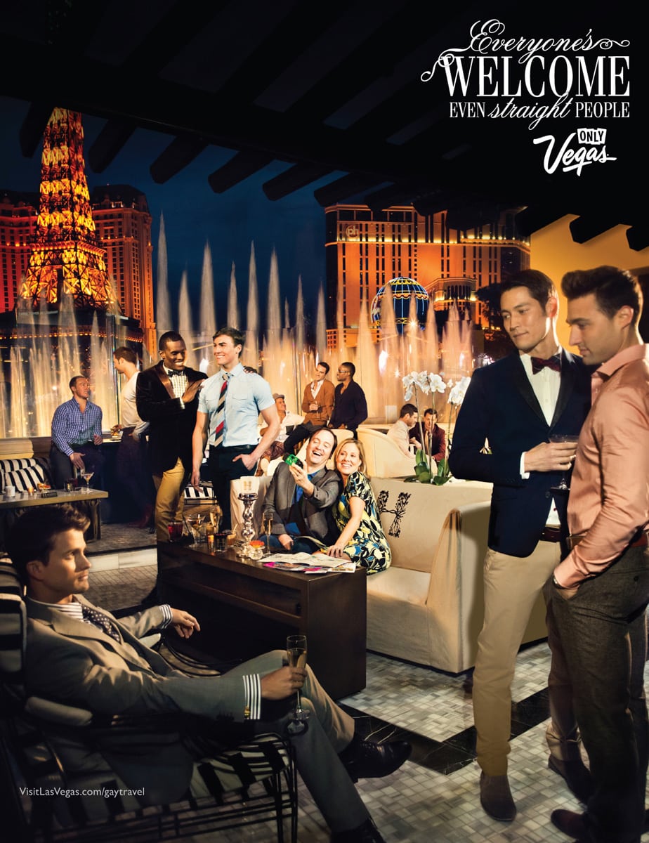 Las Vegas mocks square straight people in new print ad