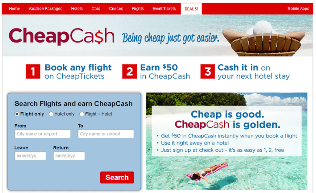 CheapTickets Relaunches With Loyalty Rewards That Expire Quickly