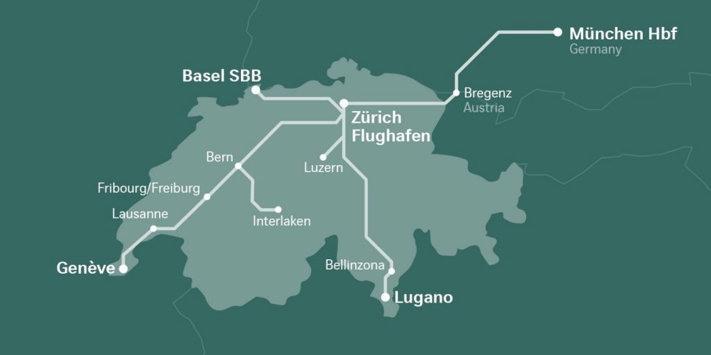 Swiss Extends AirRail Connections to Interlaken and Lucerne