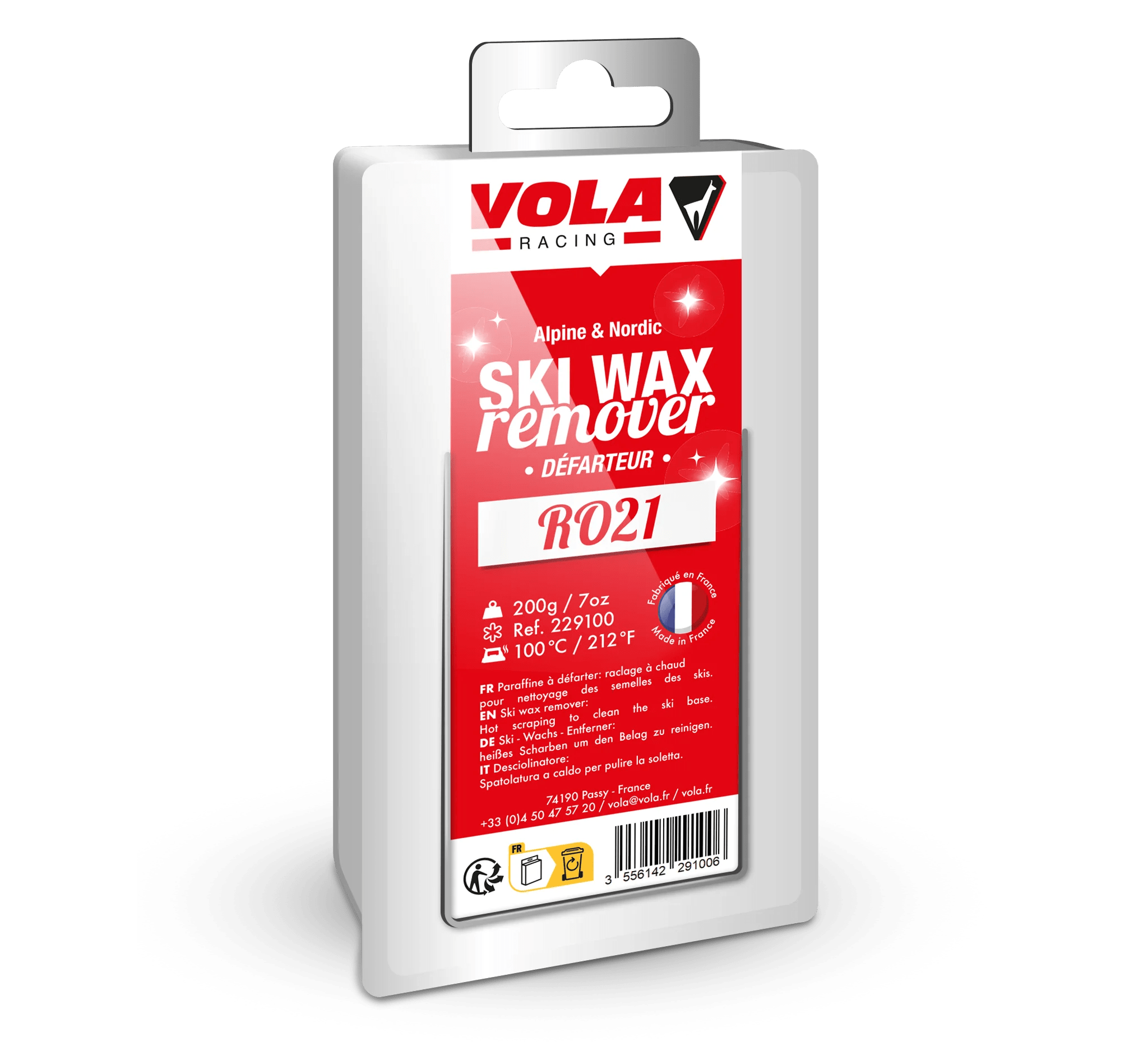 VOLA Ski RO21 Cleaner Wax 200gm Each Ski Kare
