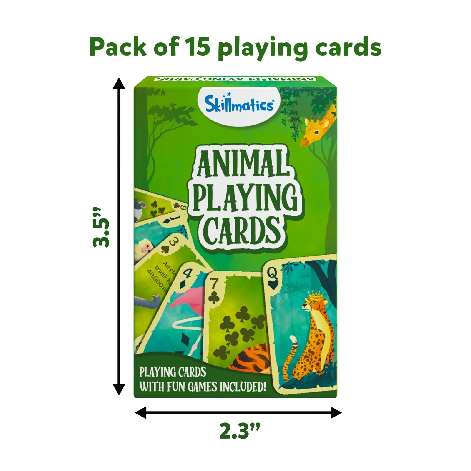 Animal Playing Cards | 15 Packs Playing Cards Set (ages 4-7