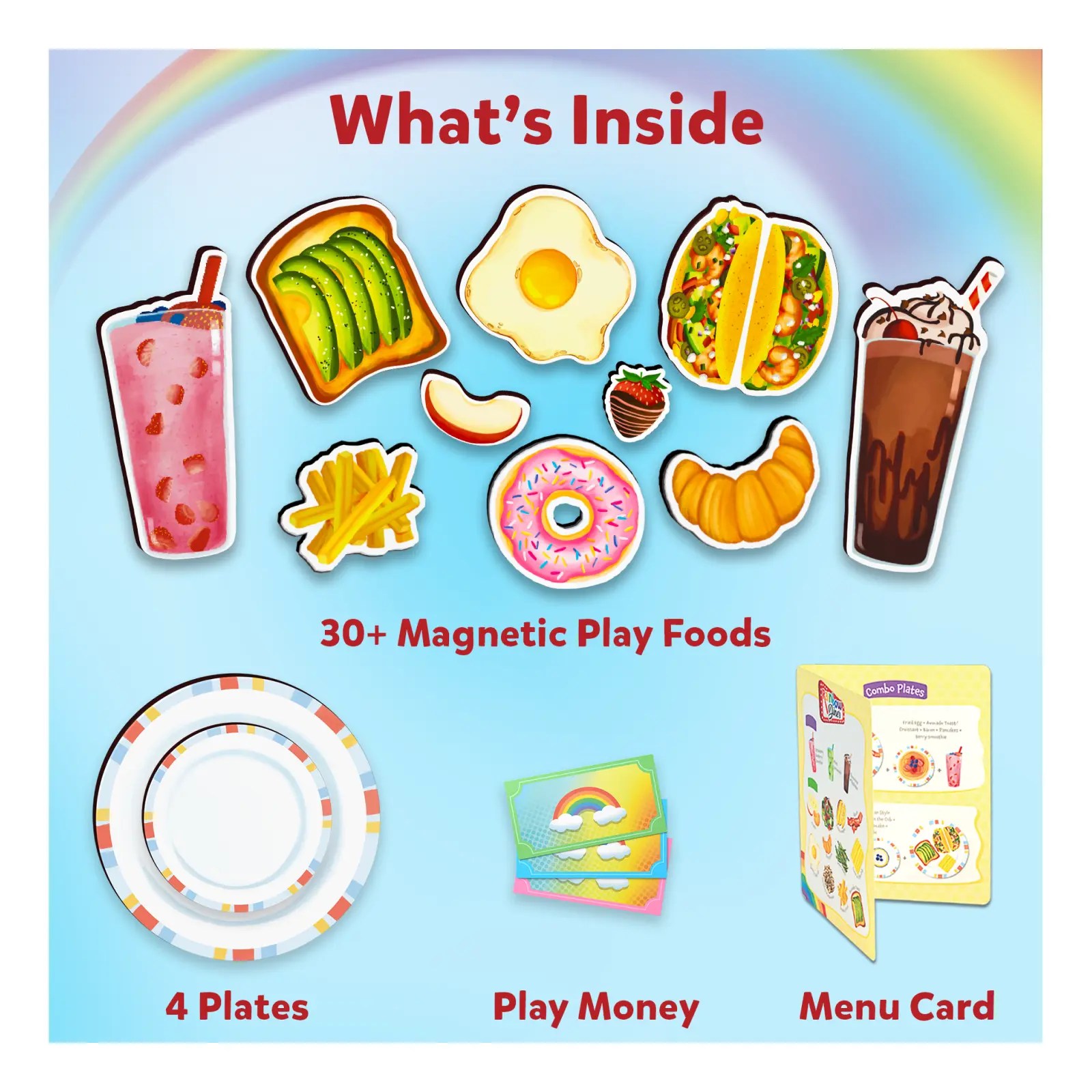 Rainbow Diner Pretend Play Restaurant Playset (ages 38) Skillmatics