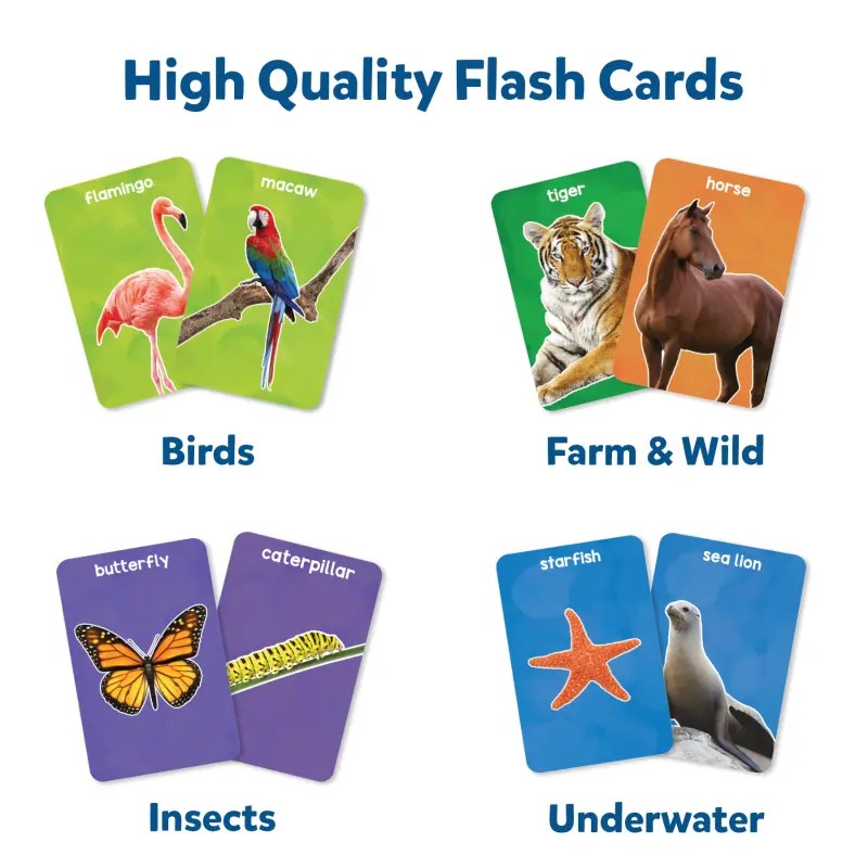 Buy Flash Cards for toddlers First 100 Animals Skillmatics