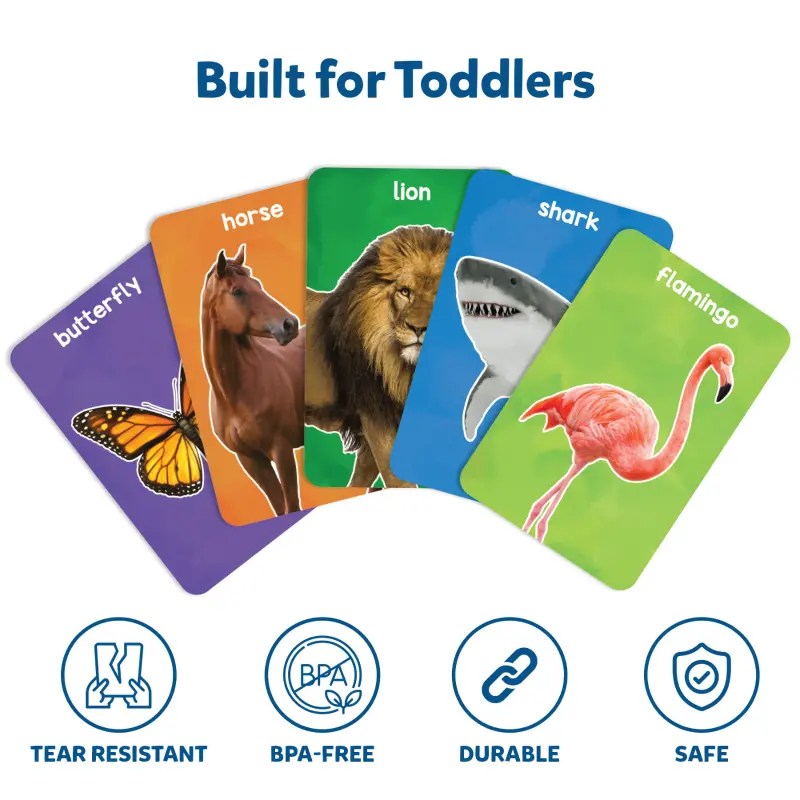 Buy Flash Cards for toddlers First 100 Animals Skillmatics