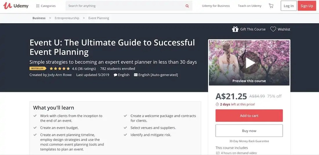 11+ Best Online Event Planning Courses 2024 [Free + Paid]