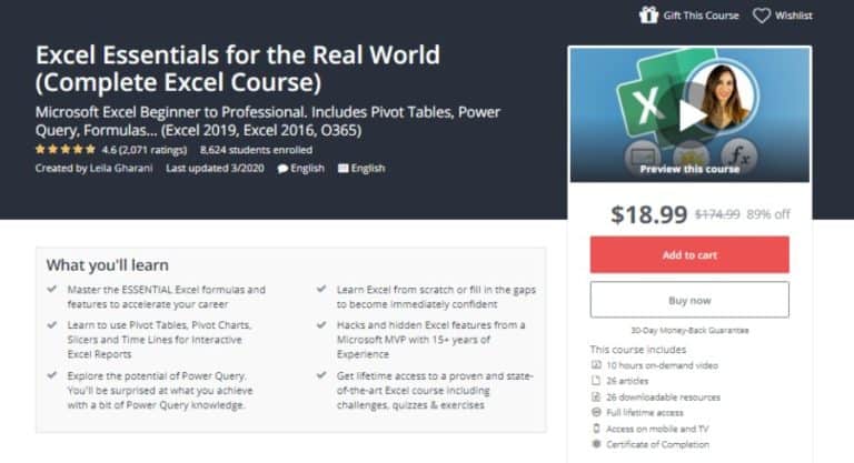 6 Best + Free Advanced Excel Courses & Classes [2022 DECEMBER]