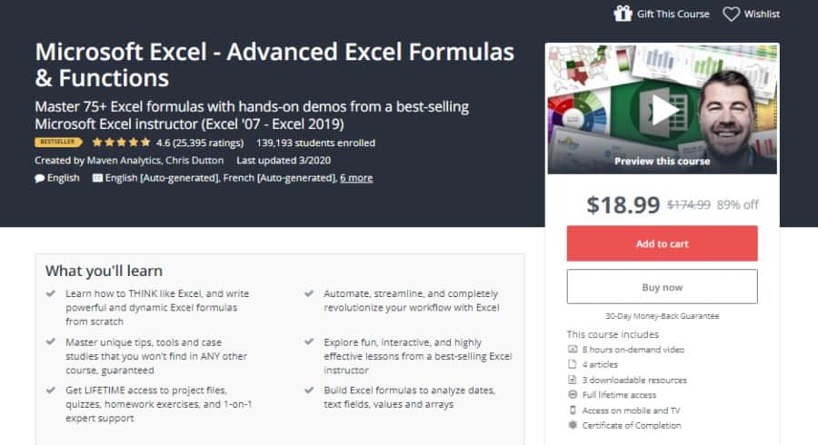 10 Best Online Excel Courses for 2022