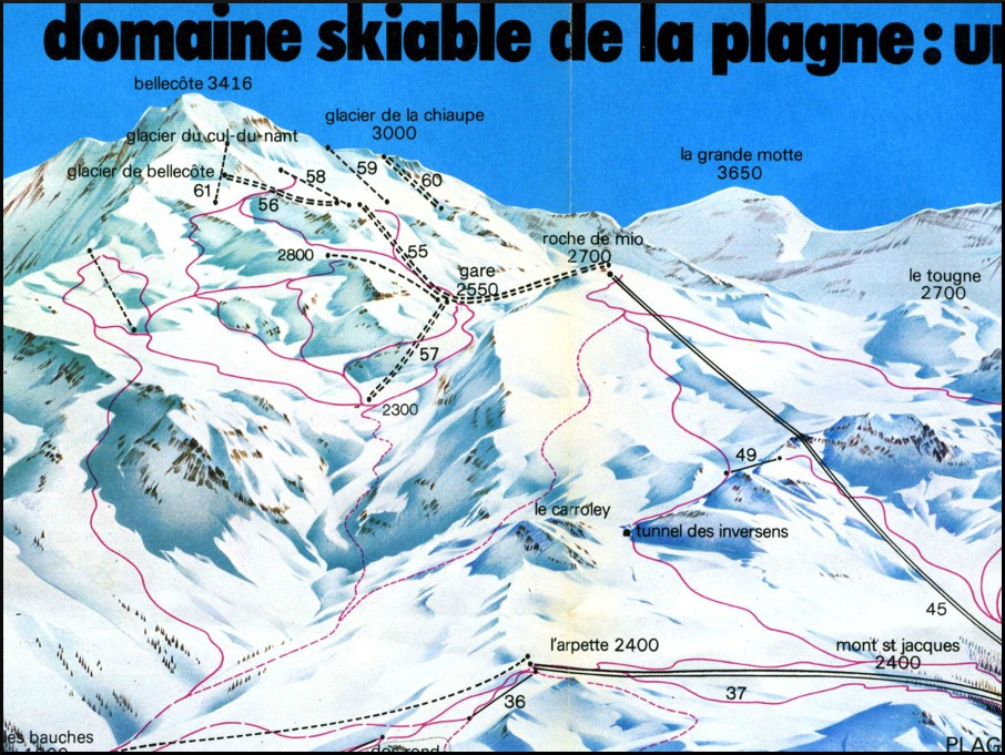 La Plagne Tarentaise Carte La Plagne Piste Map La Plagne The Ski Variety Pack Mountain Heaven