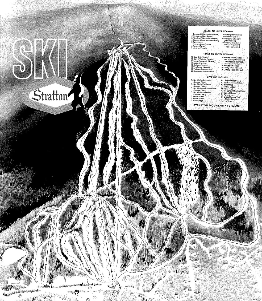 Stratton Mountain Vermont Ski Trail Map Blanket Cozy Soft Singapore