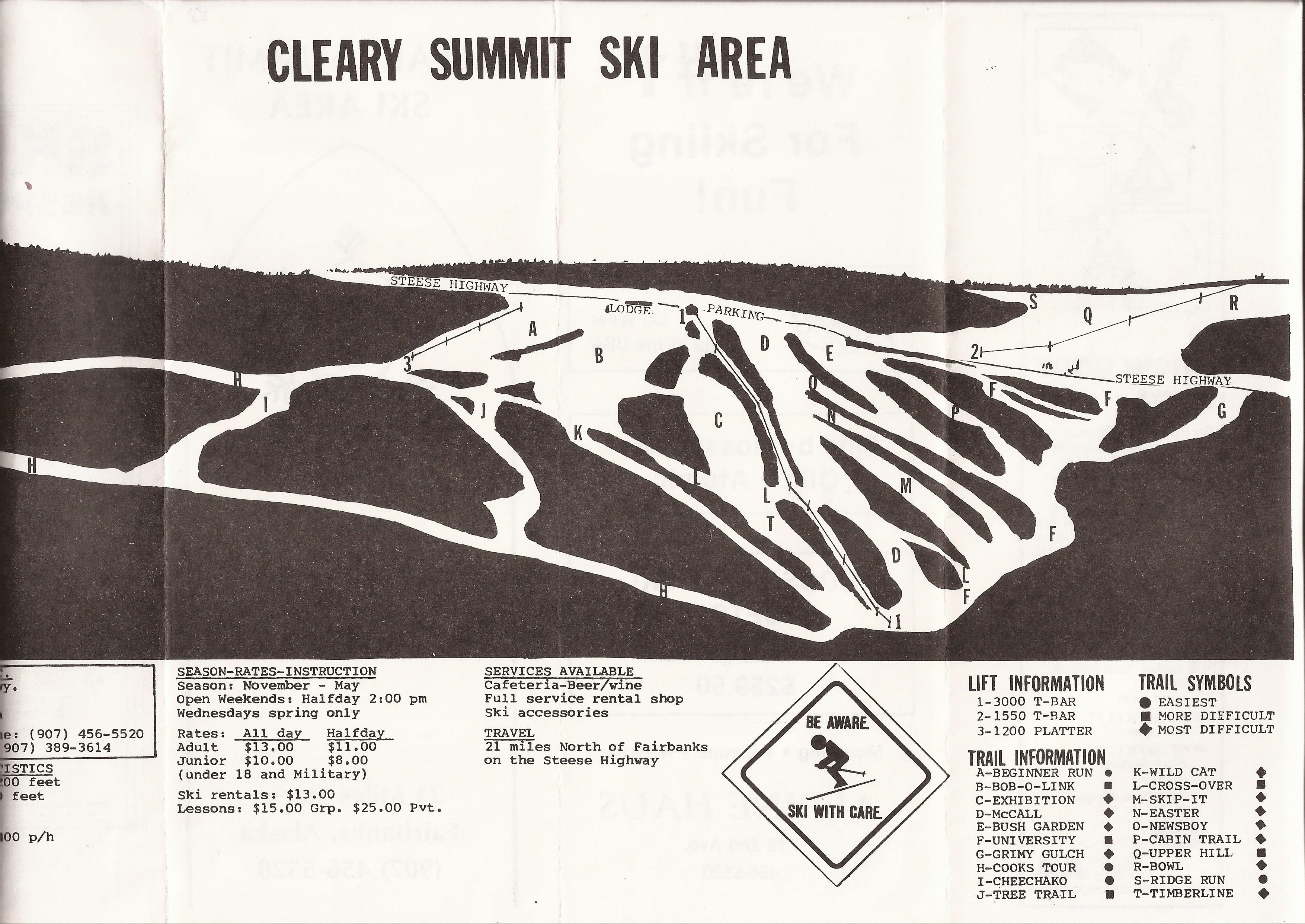 Cleary Summit Alaska Map Cleary Summit