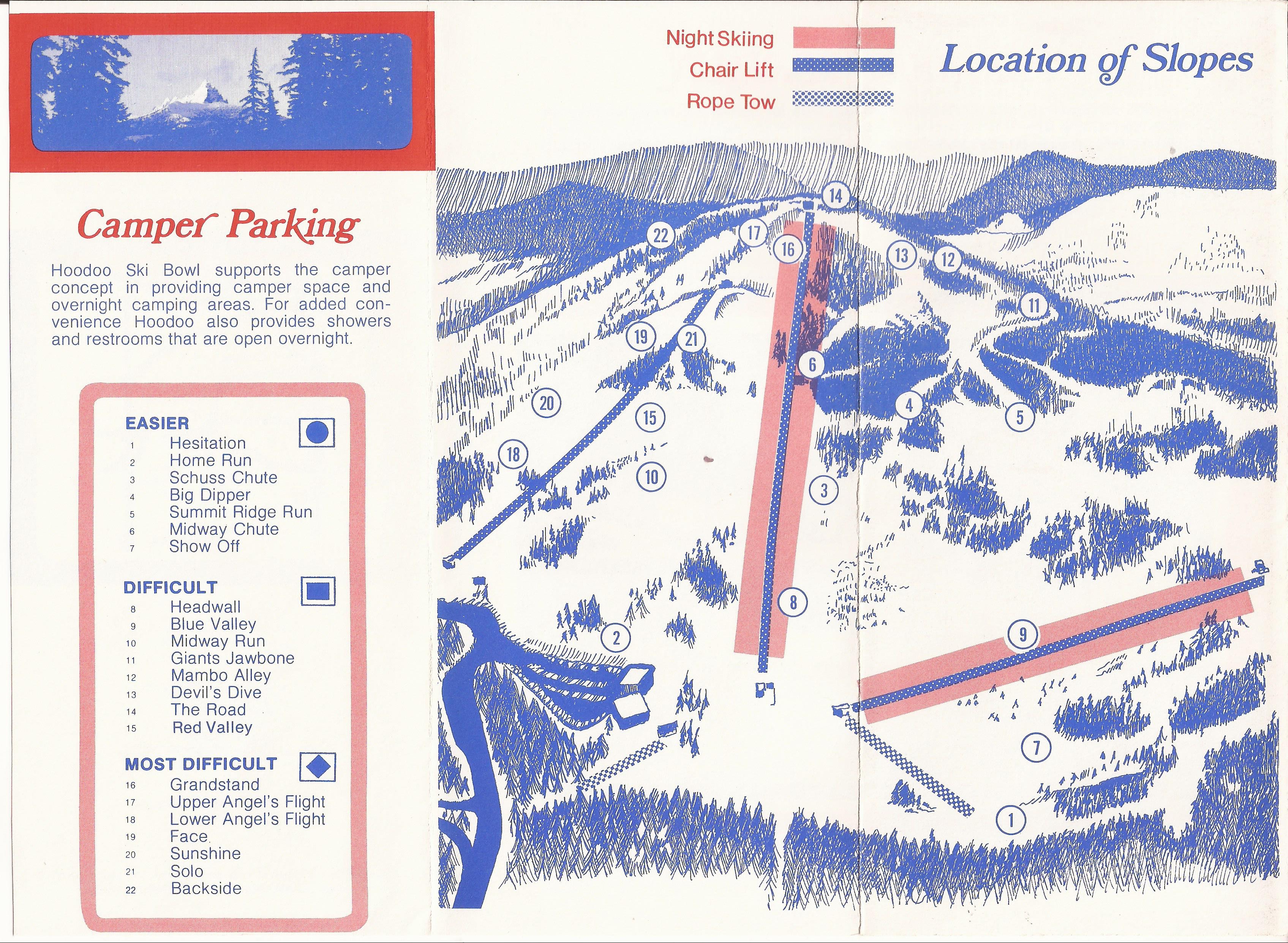 Hoodoo Ski Area Map Hoodoo Ski Area