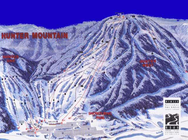 Hunter Mountain Trail Map Hunter Mountain - Skimap.org