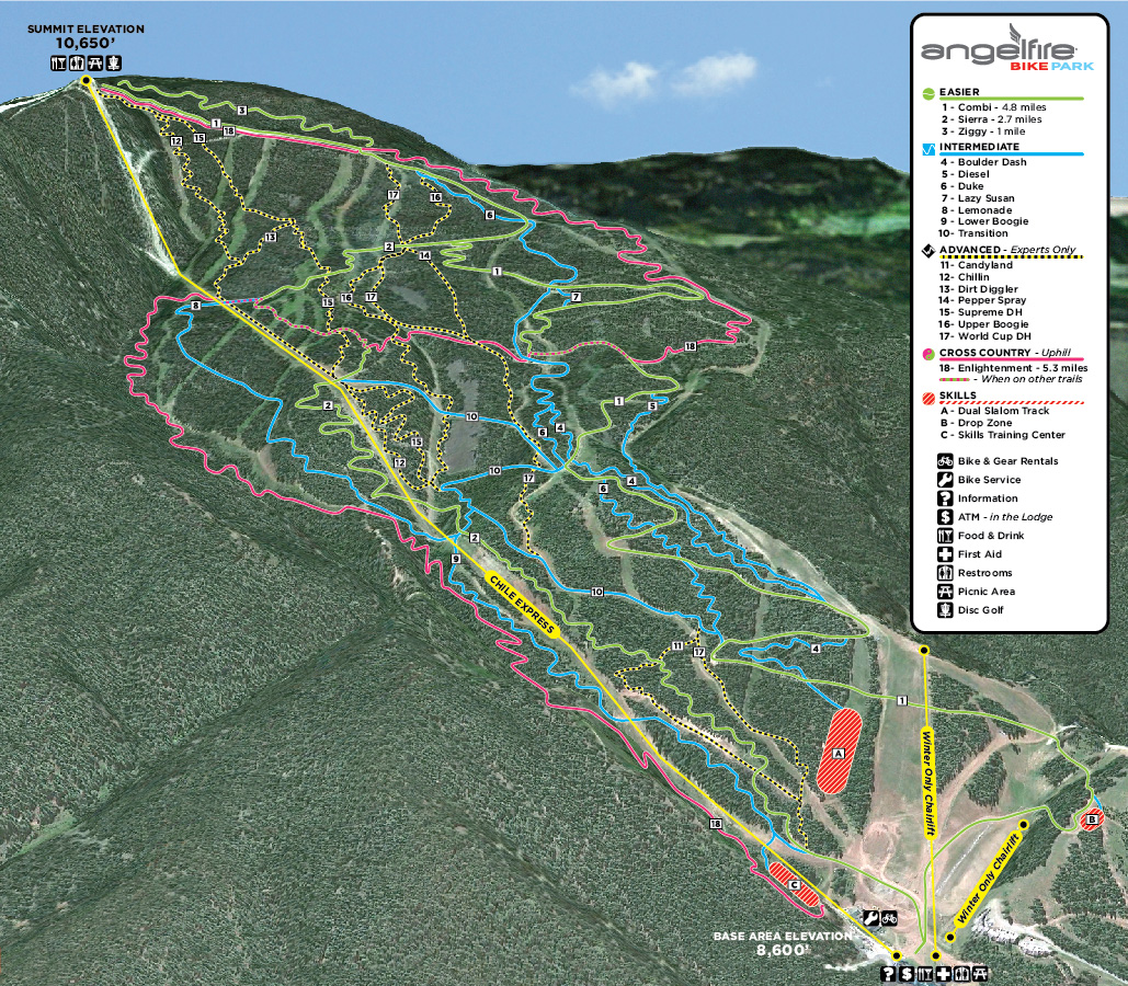 Angel Fire Mountain Map