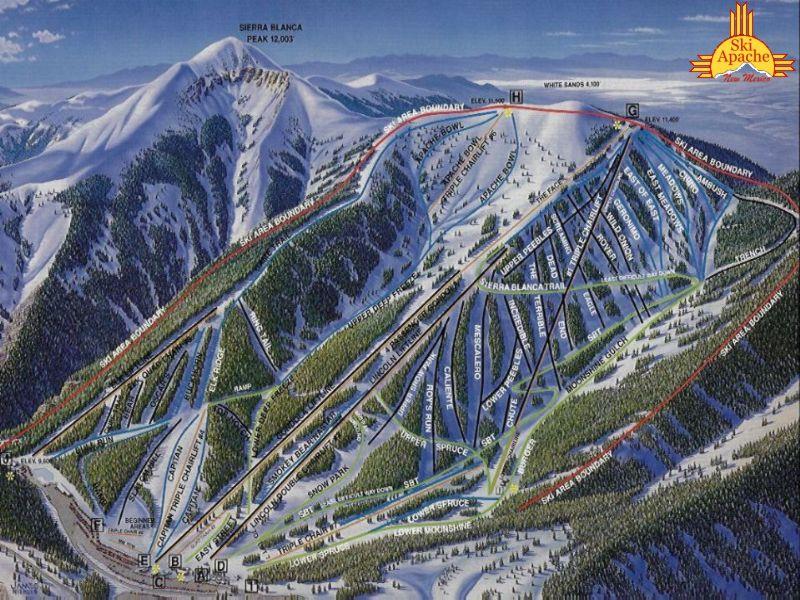Ski Apache Trail Map Ski Apache