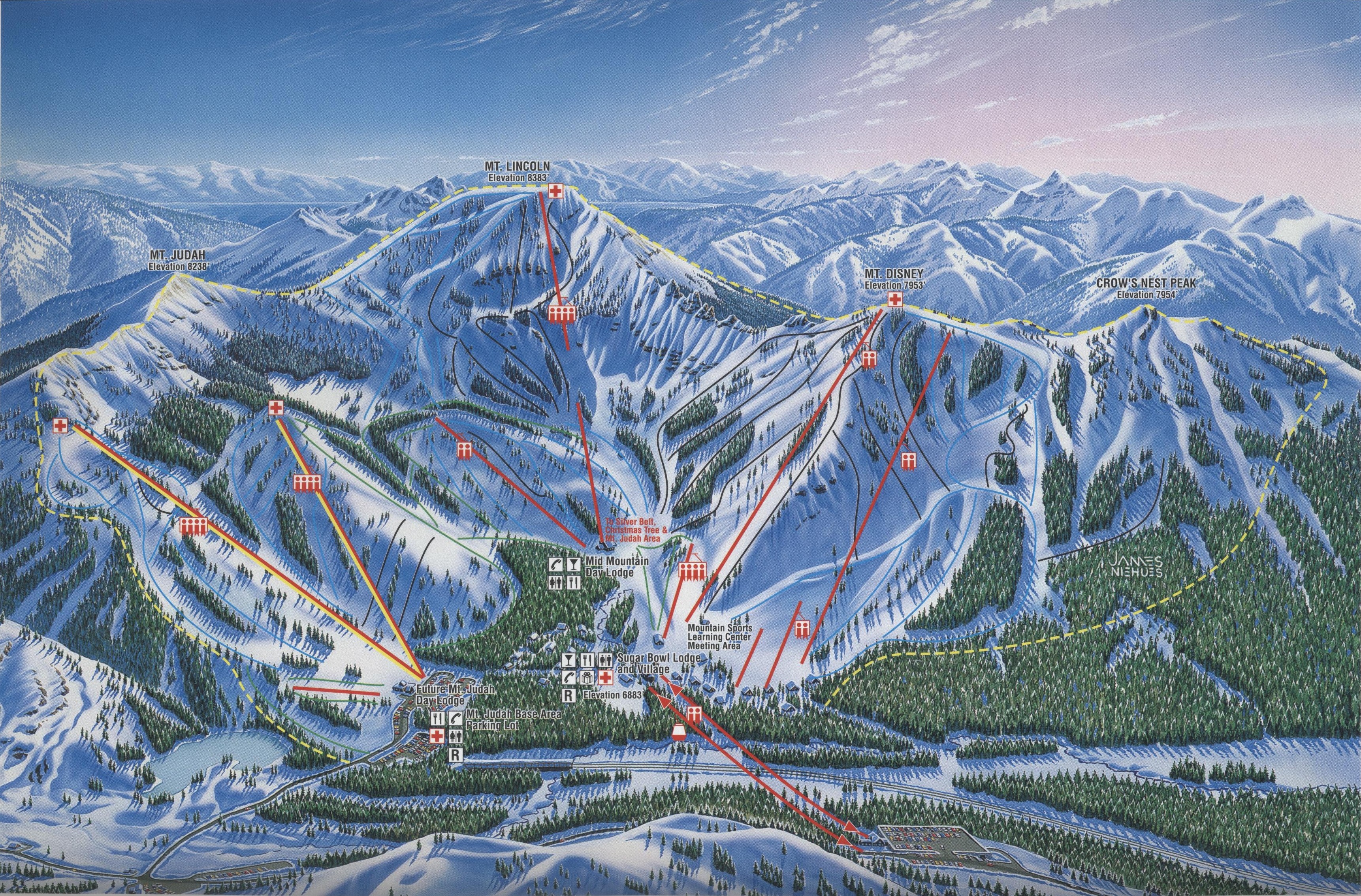 Sugar Bowl Ski Map Sugar Bowl Resort
